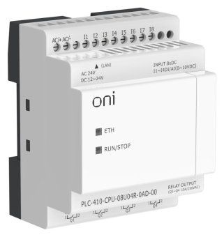 модуль цпу плк 410 4 di 4 ui (0-10 в/di) 4 ro 12в-24в dc или 24в ac с ethernet портом без экрана oni plc-410-cpu-08u04r-0ad-00 от магазина Штепсель и батарейка. - фото_6