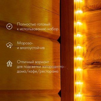шнур светодиодный дюралайт фиксинг 2вт 24led/м мульти (rygb) 10м neon-night 121-329-10 от магазина Штепсель и батарейка. - фото_2