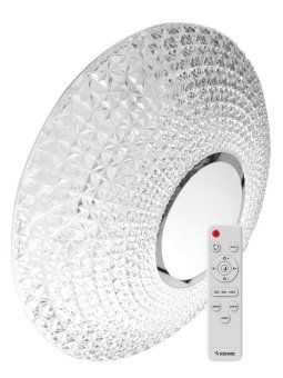 светильник светодиодный premium crystal 55вт 230в 3000-6500к 4400лм ip40 400х100мм настенно-потолочный управляемый с пультом ду космос kscrys55w от магазина Штепсель и батарейка.