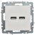 розетка brite usb a+a 3.1а рю10-1-брб механизм бел. iek br-u21-d31-k01 от магазина Штепсель и батарейка. - фото_6