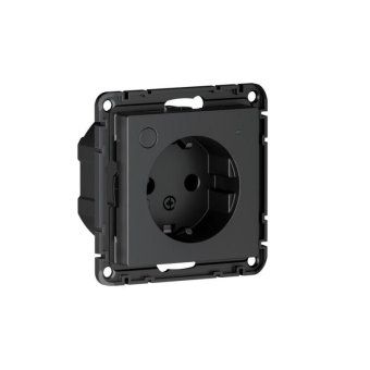 розетка atlasdesign smart 16а l+n с заземл. защ. шторки zigbee механизм карбон se atn001045z от магазина Штепсель и батарейка. - фото_8