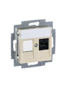 розетка компьютерная levit rj45 кат.5e с заглушкой сл. кость abb 2chh295117a6017 от магазина Штепсель и батарейка. - фото_2