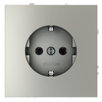 розетка 1-м сп s70 16а с заземл. механизм сталь voltum vls040105 от магазина Штепсель и батарейка.