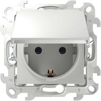 розетка 1-м сп simon 24 16а ip44 2p+e push&go механизм бел. simon 2420448-030 от магазина Штепсель и батарейка.