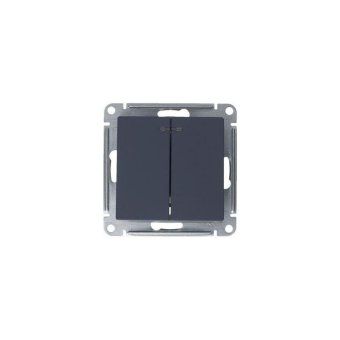 выключатель 2-кл. сп atlasdesign 10а ip20 (сх. 5а) 10ax с подсветкой механизм грифель se atn000753 от магазина Штепсель и батарейка. - фото_5