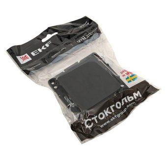 выключатель 1-кл. стокгольм 10а винтов. клеммы механизм черн. proxima ekf ezv10-021-20 от магазина Штепсель и батарейка. - фото_2