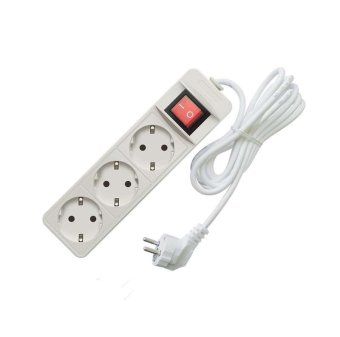 удлинитель 3х3м с заземл. 10а ip20 2.2квт пвс с выкл. союз 481s-7303 от магазина Штепсель и батарейка.