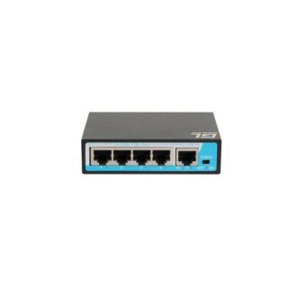 коммутатор неуправляемый 4 poe (802.3af) порта 10/100мбит/с до 250 метров cat6 1upl 60w gigalink gl-sw-f005-04p от магазина Штепсель и батарейка.