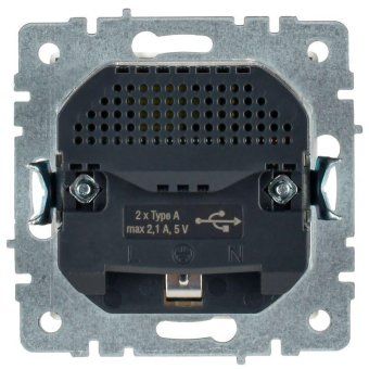розетка brite рюш10-1-брб 16а с usb a+a 2.1а с заземл. защ. шторки механизм бел. iek br-r14-16-u21-d21-k01 от магазина Штепсель и батарейка. - фото_4