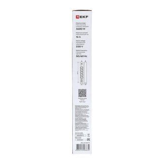 удлинитель 5х5м ip20 2usb 2.4а+2type-c lux 1.5кв.мм ekf uba-lux-505-tc от магазина Штепсель и батарейка. - фото_2