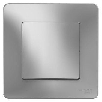 переключатель проходной 1-кл. сп blanca 10а ip20 (сх. 6) 250в алюм. se blnvs010603 от магазина Штепсель и батарейка.