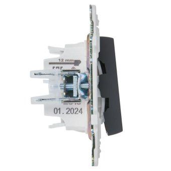 выключатель проходной 2-кл. skandy 10а sk-v10g с индикацией графит iek sk-v22-1-10-k53 от магазина Штепсель и батарейка. - фото_5