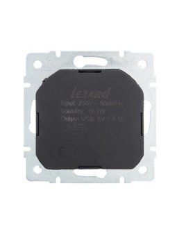розетка 1-м сп vesna с заземл. с заряд. устройством usb механизм крем. lezard 742-0388-181 от магазина Штепсель и батарейка.