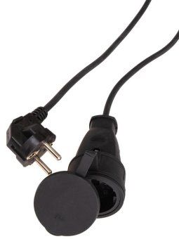удлинитель-шнур 1х20м 10а ip44 3500вт 220-350в кг 2х1.0мм каучук космос yshksm20m-1g(10a)kg от магазина Штепсель и батарейка. - фото_3