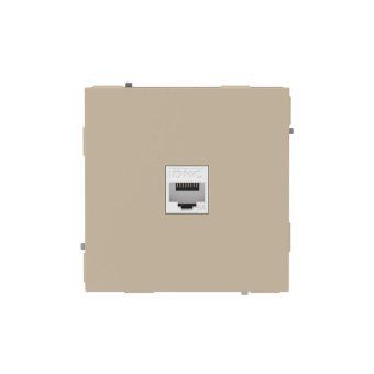 розетка компьютерная 1-м kant rj45 кат.6a без шторки ванильн. марципан dkc 7015673 от магазина Штепсель и батарейка.