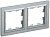 рамка 2-м brite ру-2-бра алюм. iek br-m22-k47 от магазина Штепсель и батарейка.