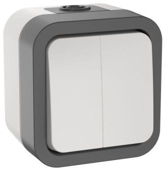 выключатель 2-кл. оп tors 10а ip55 ts205 бел. iek ts-v20-0-10-55-k41 от магазина Штепсель и батарейка.