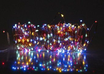 светильник светодиодный садовый slr-g03-200m нить 200led мультицвет с колышком на солнечн. батарее фаzа 5036406 от магазина Штепсель и батарейка. - фото_2