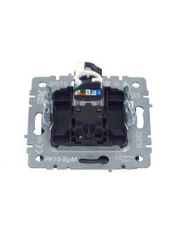 розетка компьютерная сп rj45 кат.5e brite рк10-брм механизм маренго iek br-k10-1-k35 от магазина Штепсель и батарейка. - фото_5