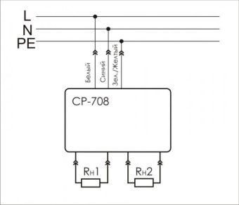 реле напряжения cp-708 (однофазный; микропроцессорный; цифровая индикация напряжения; розеточный тип корпуса; для установки в монтажную коробку d60мм 150-300в 10а 1z ip20) f&f ea04.009.008 от магазина Штепсель и батарейка. - фото_2