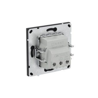 розетка силовая kant 2p+e без шторки черн. уголь dkc 7012033 от магазина Штепсель и батарейка. - фото_5