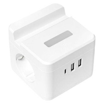 удлинитель "куб" 2х1.3м usb + 2type c с быстрой зарядкой подставкой под телефон и ночником 1кв.мм ekf uba-cub-2-fc от магазина Штепсель и батарейка. - фото_13