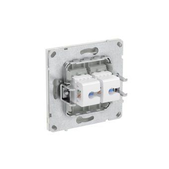 розетка компьютерная 2-м kant rj45 кат.5e без шторки бел. песок dkc 7010664 от магазина Штепсель и батарейка. - фото_5