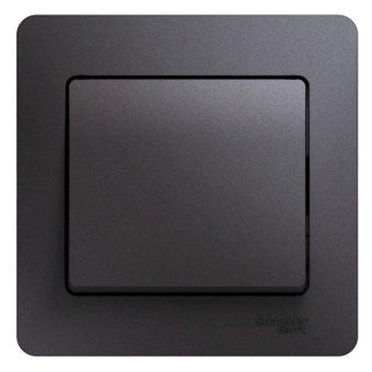 выключатель 1-кл. сп glossa 10а ip20 (сх. 1) 10ax в сборе графит se gsl001312 от магазина Штепсель и батарейка.