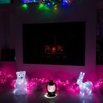 гирлянда светодиодная "мишура led" 3м 288led роз. 18вт 220-240в ip20 провод пвх прозр. neon-night 303-607 от магазина Штепсель и батарейка. - фото_6