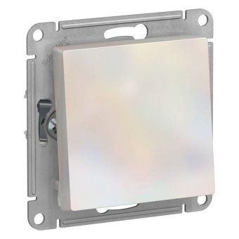 переключатель проходной 1-кл. сп atlasdesign 10а ip20 (сх. 6) 10ax механизм жемчуж. se atn000461 от магазина Штепсель и батарейка.