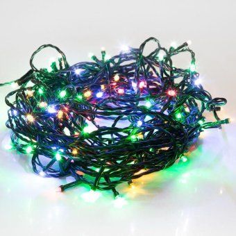гирлянда светодиодная "твинкл лайт" 20м 160led мультиколор 10вт 220-240в ip20 с контроллером 8 режимов провод пвх темн. зел. neon-night 303-119 от магазина Штепсель и батарейка. - фото_7
