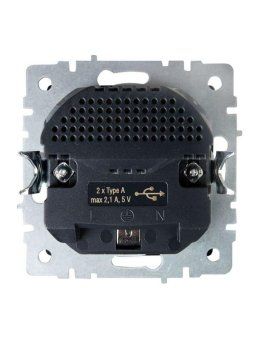розетка brite рюш10-1-брм 16а с usb a+a 2.1а с заземл. защ. шторки механизм маренго iek br-r14-16-u21-d21-k35 от магазина Штепсель и батарейка. - фото_4