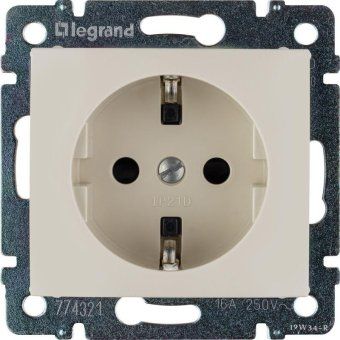 розетка 1-м сп valena 16а ip21 230/250в 2p+e с заземл. защ. шторки на винтах механизм сл. кость leg 774321 от магазина Штепсель и батарейка. - фото_7