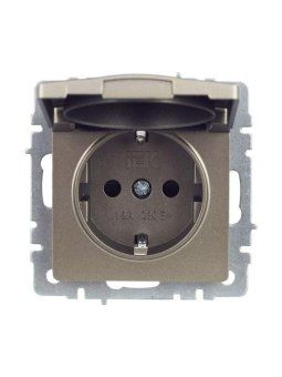 розетка brite рсбш10-3-44-брш 16а ip44 с заземл. защ. шторки с крышкой механизм шампань iek br-r16-16-44-k37 от магазина Штепсель и батарейка. - фото_10