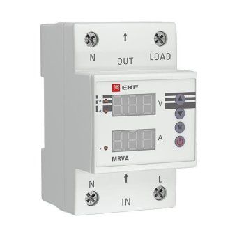 реле напряжения и тока с дисплеем mrva 40а proxima ekf mrva-40a от магазина Штепсель и батарейка. - фото_3