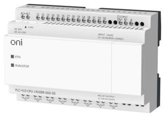 модуль цпу плк 410 8 di 6 ui (0-10в/di) 8 ro 12в-24в dc или 24в ac с ethernet портом без экрана oni plc-410-cpu-14u08r-0ad-00 от магазина Штепсель и батарейка. - фото_5