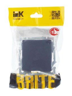 розетка brite рсбш10-3-брм 16а ip20 с заземл. защ. шторки с крышкой механизм маренго iek br-r16-16-k35 от магазина Штепсель и батарейка. - фото_4