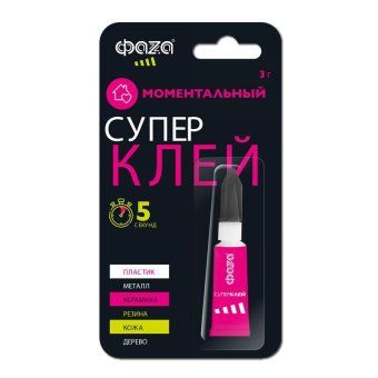 супер-клей 3г bl-1 gsp-3x 1 фаzа 5044067 от магазина Штепсель и батарейка.