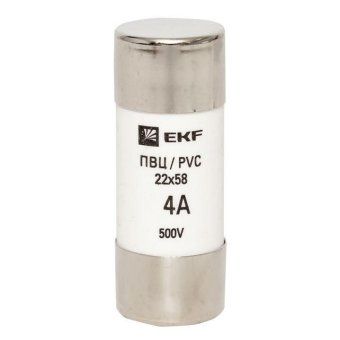 вставка плавкая цилиндрическая пвц 22х58 4а ekf pvc-22x58-4 от магазина Штепсель и батарейка. - фото_2