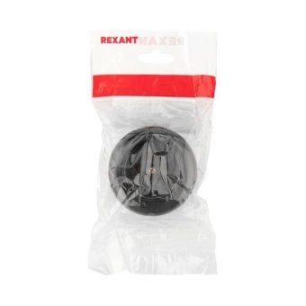 розетка штепсельная карболитовая открытой уст. б/з 16а черн. rexant 11-8980 от магазина Штепсель и батарейка. - фото_3