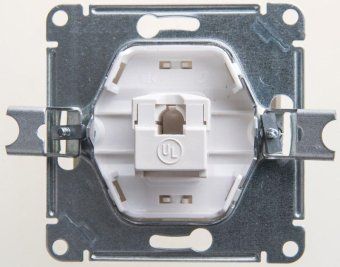 розетка компьютерная 1-м glossa rj45 кат.5e механизм перламутр. se gsl000681k от магазина Штепсель и батарейка. - фото_2