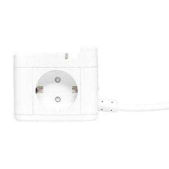 удлинитель "куб" 2х1.3м usb + 2type c с быстрой зарядкой подставкой под телефон и ночником 1кв.мм ekf uba-cub-2-fc от магазина Штепсель и батарейка. - фото_10