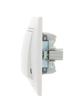 выключатель 2-кл. сп mira 10а ip20 с бел.вставкой бел. lezard 701-0202-101 от магазина Штепсель и батарейка. - фото_2
