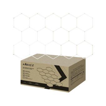 светильник светодиодный дбо-hexagon 14с-57065 570вт 6500к 230в 4027х2325мм 14 сот 0.5м шнур с вилкой neox 4690612066653 от магазина Штепсель и батарейка.