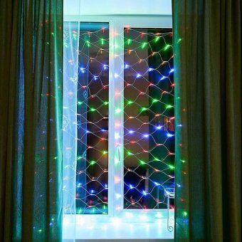 гирлянда светодиодная "сеть" 1.8х1.5м 180led мультиколор 15вт 220-240в ip20 с контроллером 8 режимов провод пвх прозр. neon-night 215-139 от магазина Штепсель и батарейка. - фото_6