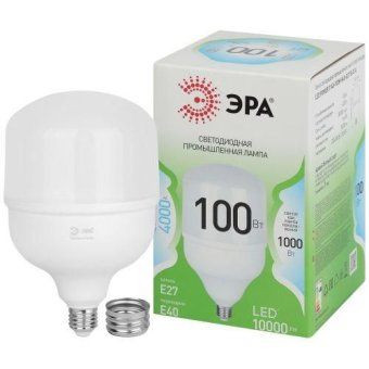 лампа светодиодная green line power t140-100w-840-e27/e40 gl 100вт колокол 4000к яркий свет бел. e27/e40 эра б0067037 от магазина Штепсель и батарейка.