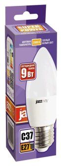 лампа светодиодная pled-sp 9вт c37 свеча 3000к тепл. бел. e27 820лм 230в jazzway 5001923a от магазина Штепсель и батарейка. - фото_2