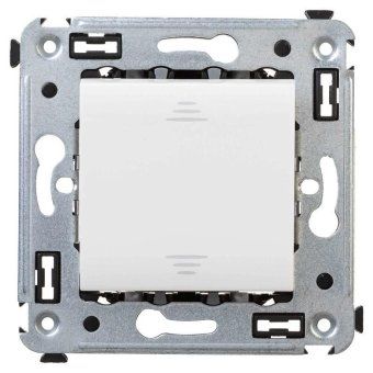 выключатель 1-кл. 2мод. сп avanti "белое облако" 16а ip20 бел. dkc 4400103 от магазина Штепсель и батарейка.