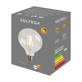лампа светодиодная филаментная loft 271 yx-g125175lxfec01 4вт 2200к e27 dim voltega 8575 от магазина Штепсель и батарейка. - фото_7