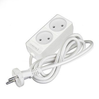 удлинитель 2х1.5м без заземл. 10а ip20 2.2квт пвс 2х1 бел. domtok 2344 от магазина Штепсель и батарейка. - фото_3